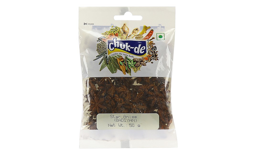 Chuk-de Star Anise (Badiyan)    Pack  50 grams